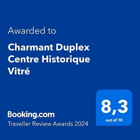 Charmant Duplex Centre Historique Vitre Eksteriør billede